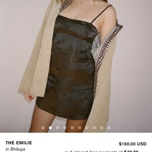 REALISATION PAR Black Silk Dress - The Emilie